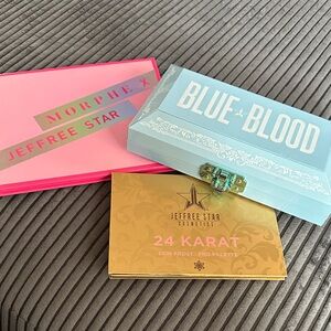 Jeffrey Star Blue Blood, 24 Karat Eyeshadow Palette and Morphe x Jeffrey Star